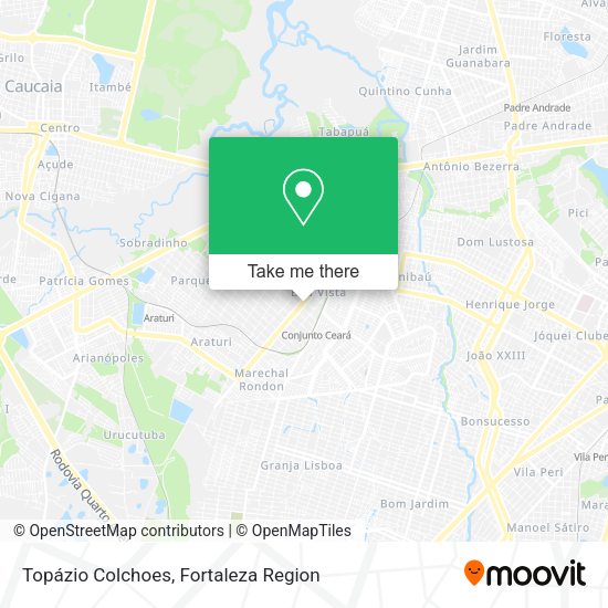 Topázio Colchoes map