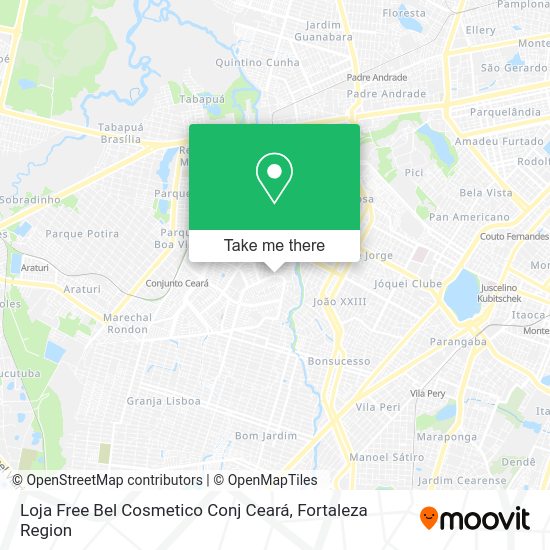 Loja Free Bel Cosmetico Conj Ceará map