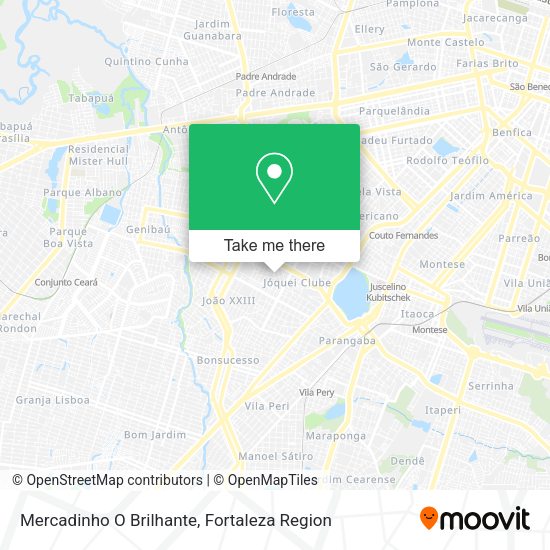 Mercadinho O Brilhante map