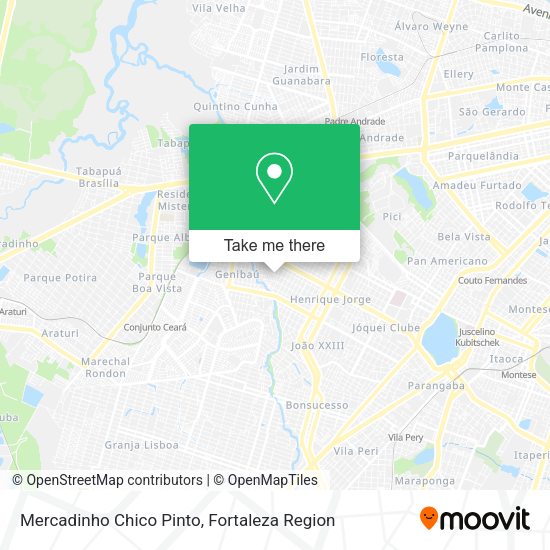 Mercadinho Chico Pinto map