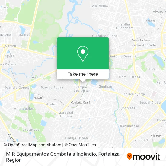 M R Equipamentos Combate a Incêndio map