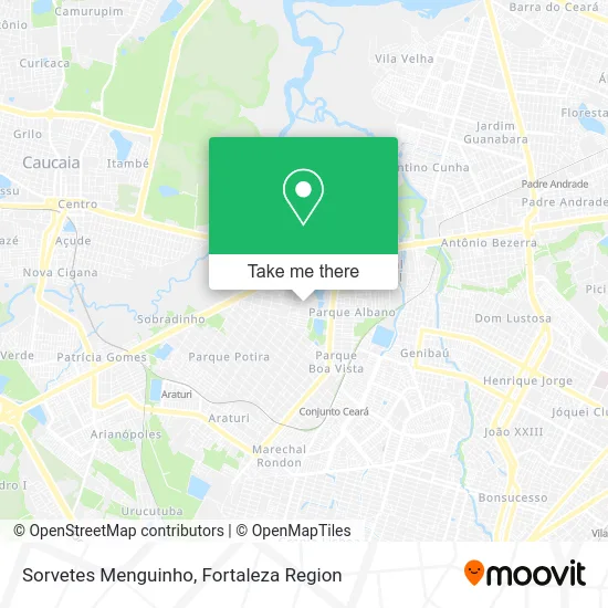 Sorvetes Menguinho map