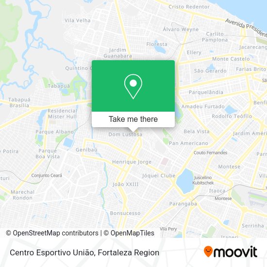 Centro Esportivo União map