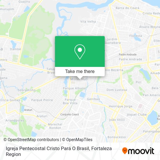 Igreja Pentecostal Cristo Pará O Brasil map