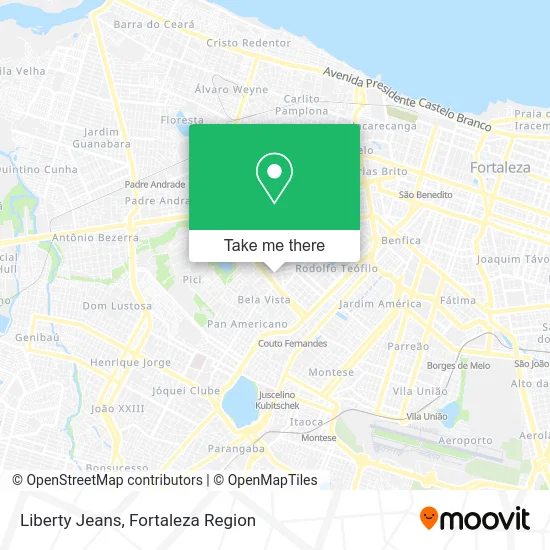 Liberty Jeans map