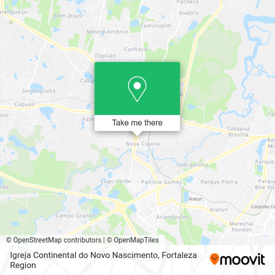 Igreja Continental do Novo Nascimento map