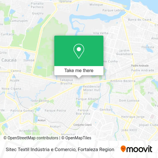 Sitec Textil Indústria e Comercio map