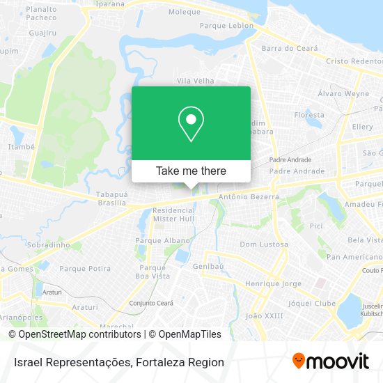 Israel Representações map