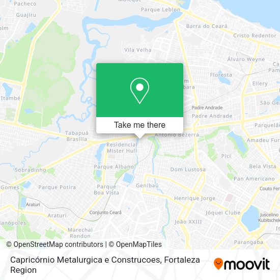 Capricórnio Metalurgica e Construcoes map