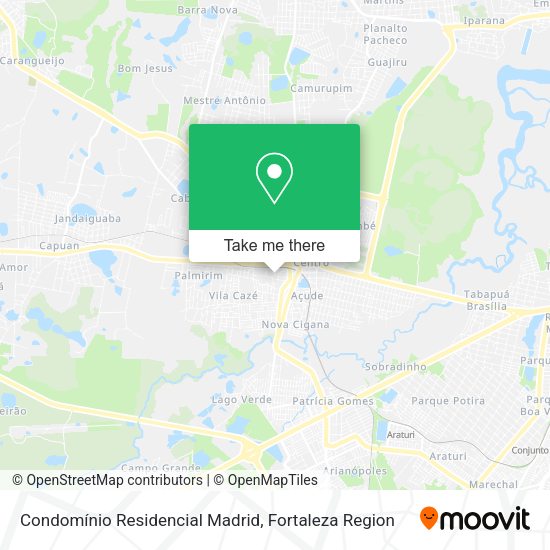 Condomínio Residencial Madrid map