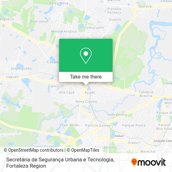 Secretária de Segurança Urbana e Tecnologia map