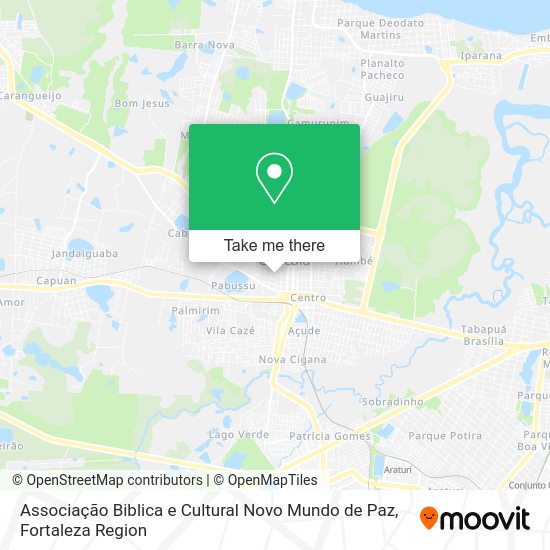 Associação Biblica e Cultural Novo Mundo de Paz map