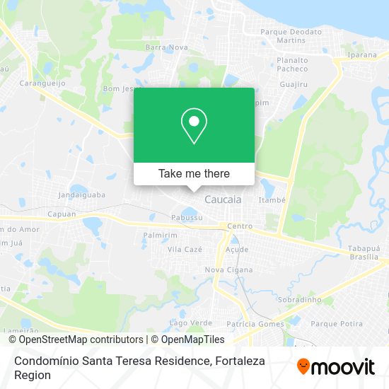 Condomínio Santa Teresa Residence map
