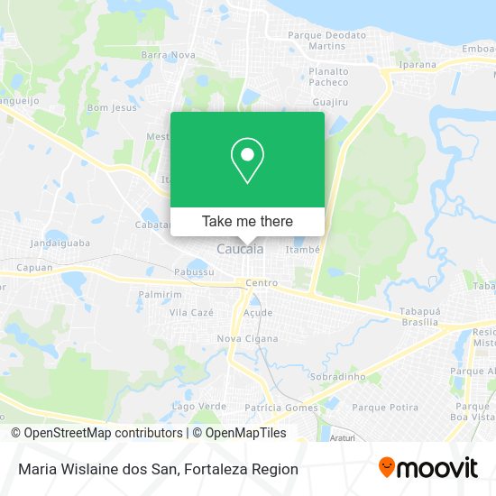 Maria Wislaine dos San map