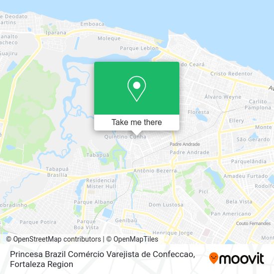 Princesa Brazil Comércio Varejista de Confeccao map