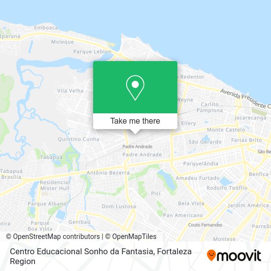 Centro Educacional Sonho da Fantasia map