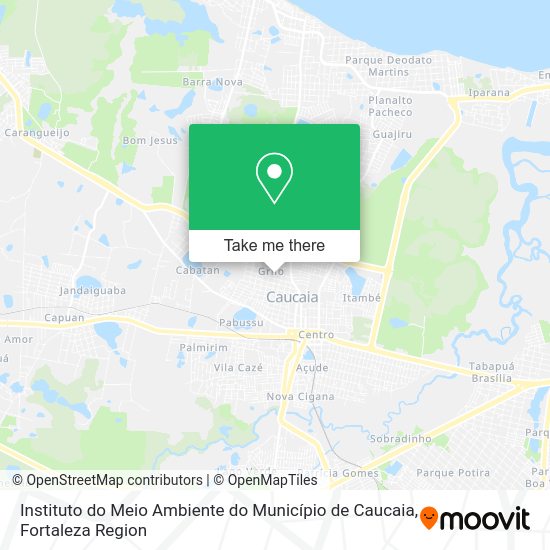 Instituto do Meio Ambiente do Município de Caucaia map
