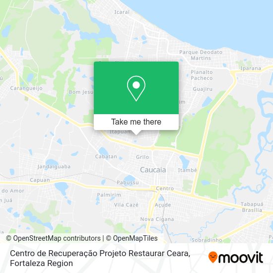 Centro de Recuperação Projeto Restaurar Ceara map