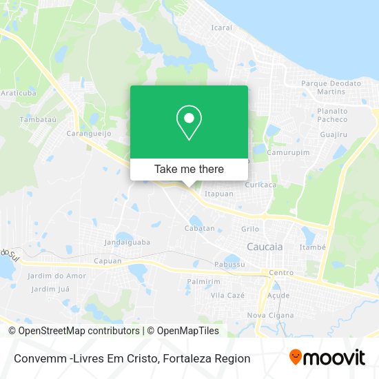 Convemm -Livres Em Cristo map