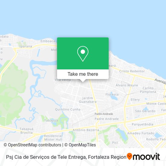 Psj Cia de Serviços de Tele Entrega map