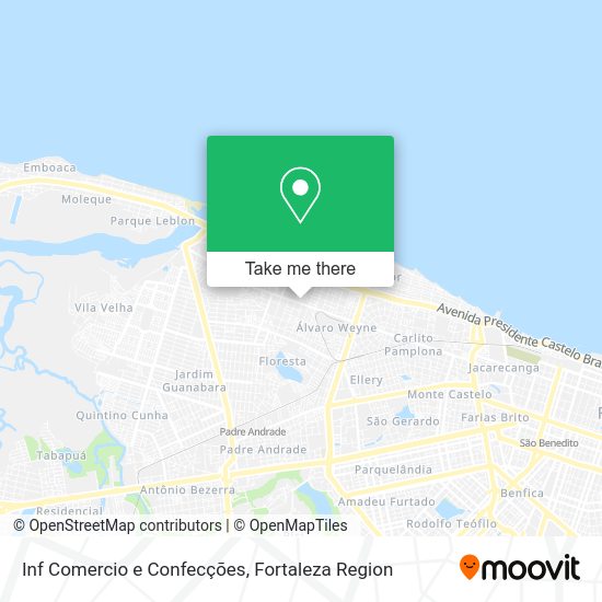 Inf Comercio e Confecções map