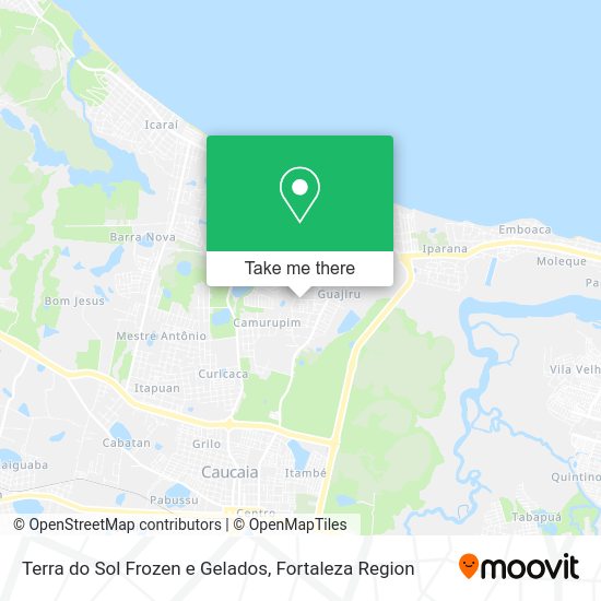 Terra do Sol Frozen e Gelados map