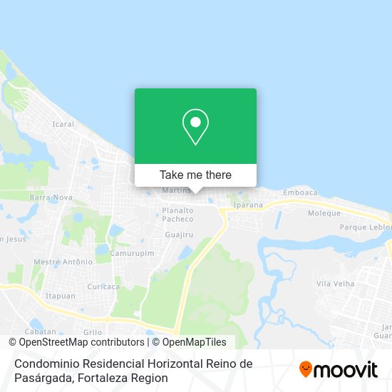 Condominio Residencial Horizontal Reino de Pasárgada map