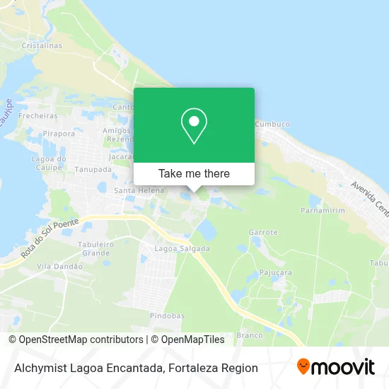 Alchymist Lagoa Encantada map