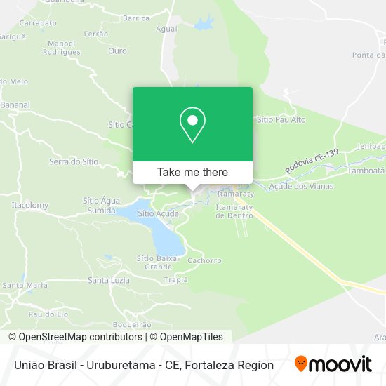 União Brasil - Uruburetama - CE map