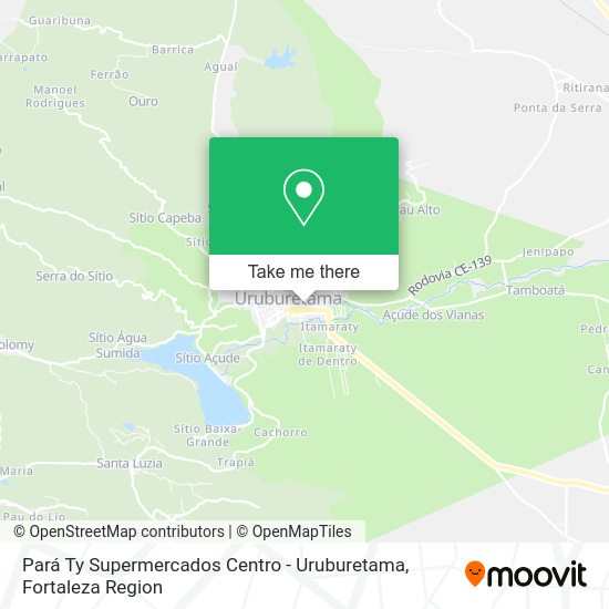Pará Ty Supermercados Centro - Uruburetama map