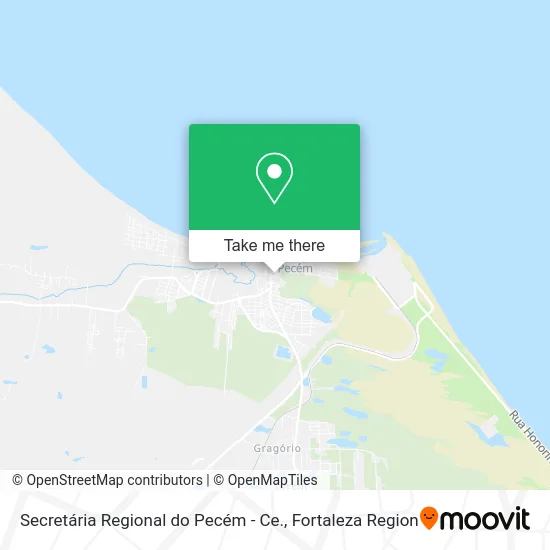Secretária Regional do Pecém - Ce. map