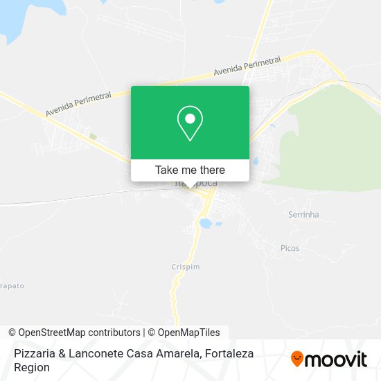Pizzaria & Lanconete Casa Amarela map
