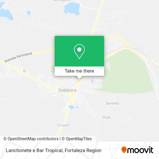 Lanchonete e Bar Tropical map