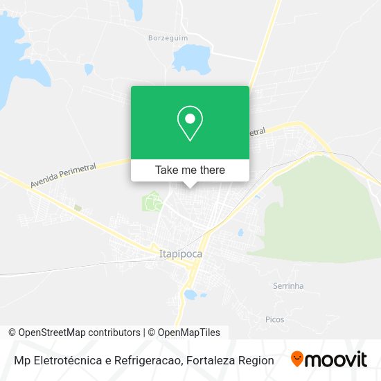 Mp Eletrotécnica e Refrigeracao map