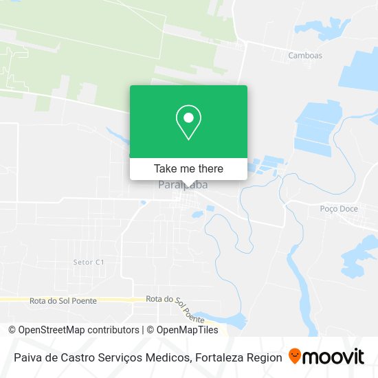 Paiva de Castro Serviços Medicos map