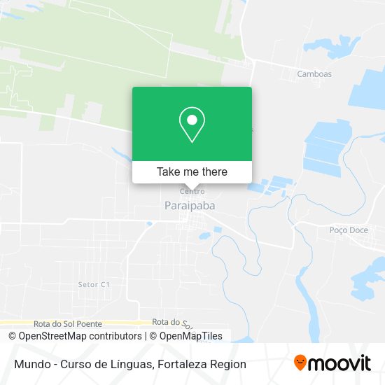 Mundo - Curso de Línguas map