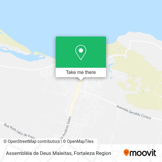 Assembléia de Deus Maleitas map