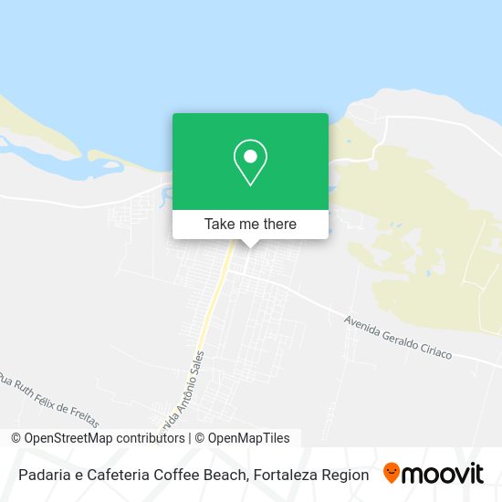 Padaria e Cafeteria Coffee Beach map