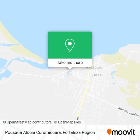 Pousada Aldeia Curumicuara map