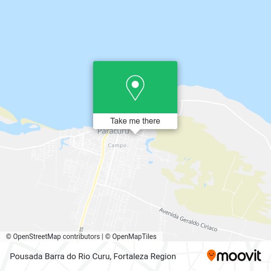 Pousada Barra do Rio Curu map