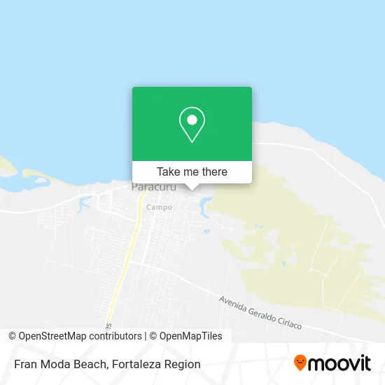 Fran Moda Beach map