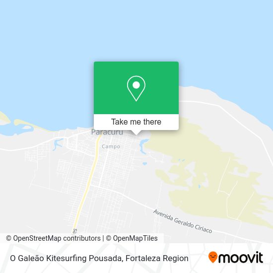 O Galeão Kitesurfing Pousada map