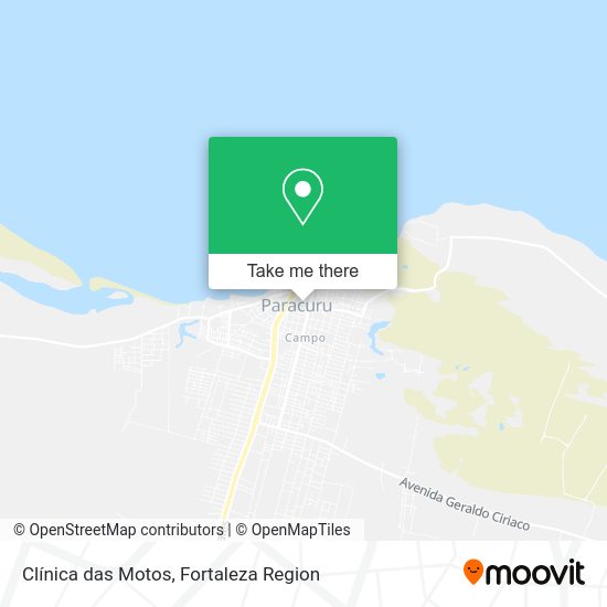 Clínica das Motos map