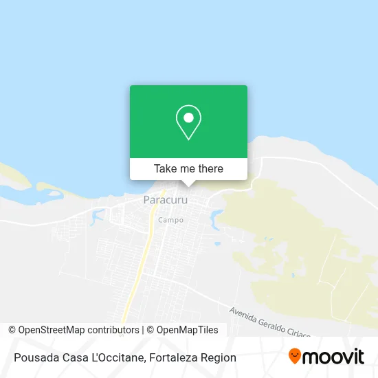 Pousada Casa L'Occitane map