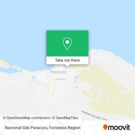 Nacional Gás Paracuru map
