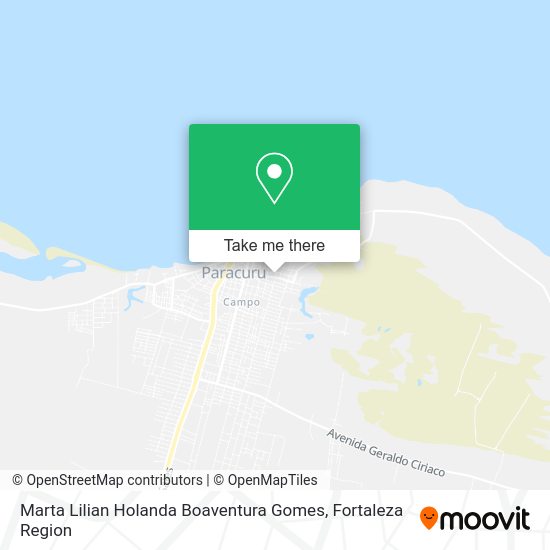 Marta Lilian Holanda Boaventura Gomes map