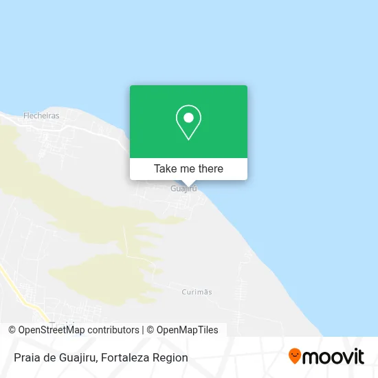 Praia de Guajiru map