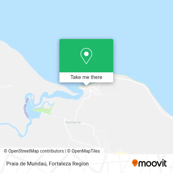 Praia de Mundaú map