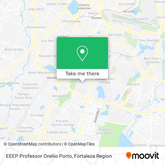 EEEP Professor Onélio Porto map