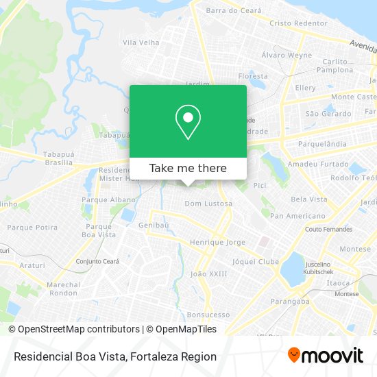 Mapa Residencial Boa Vista